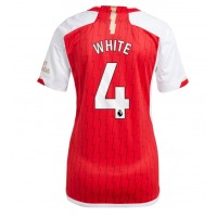 Arsenal Benjamin White #4 Replica Home Shirt Ladies 2023-24 Short Sleeve
